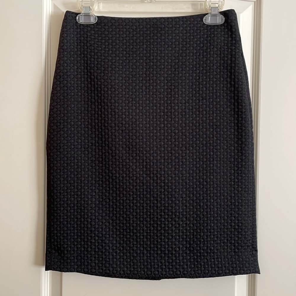 Banana Republic textured black pencil skirt size 0